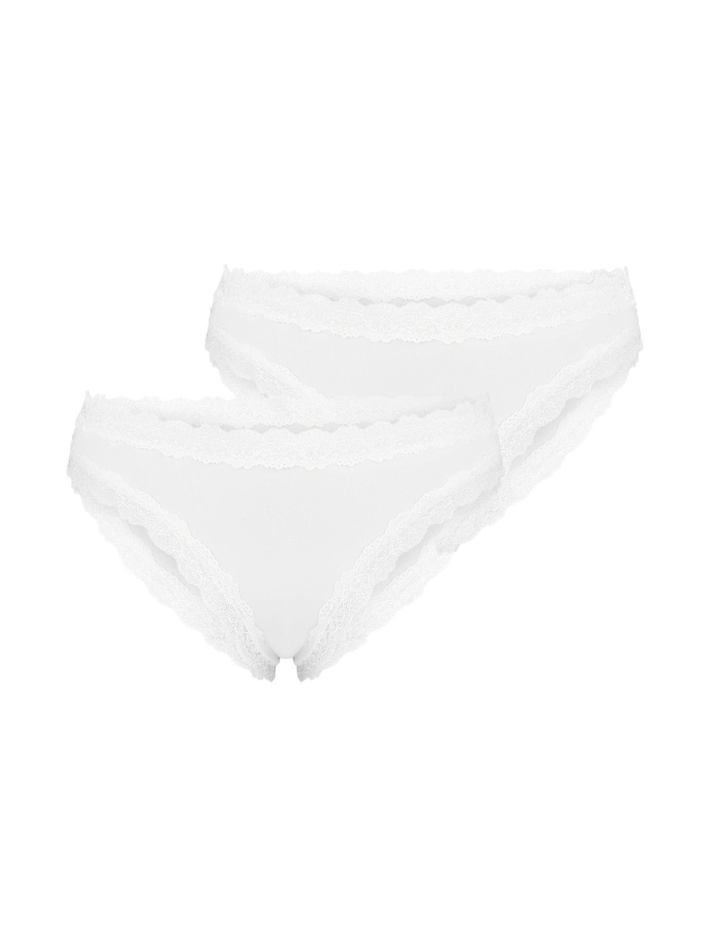 Culotte ' Invisible Seamless Lace ' Nur Die en blanc : devant
