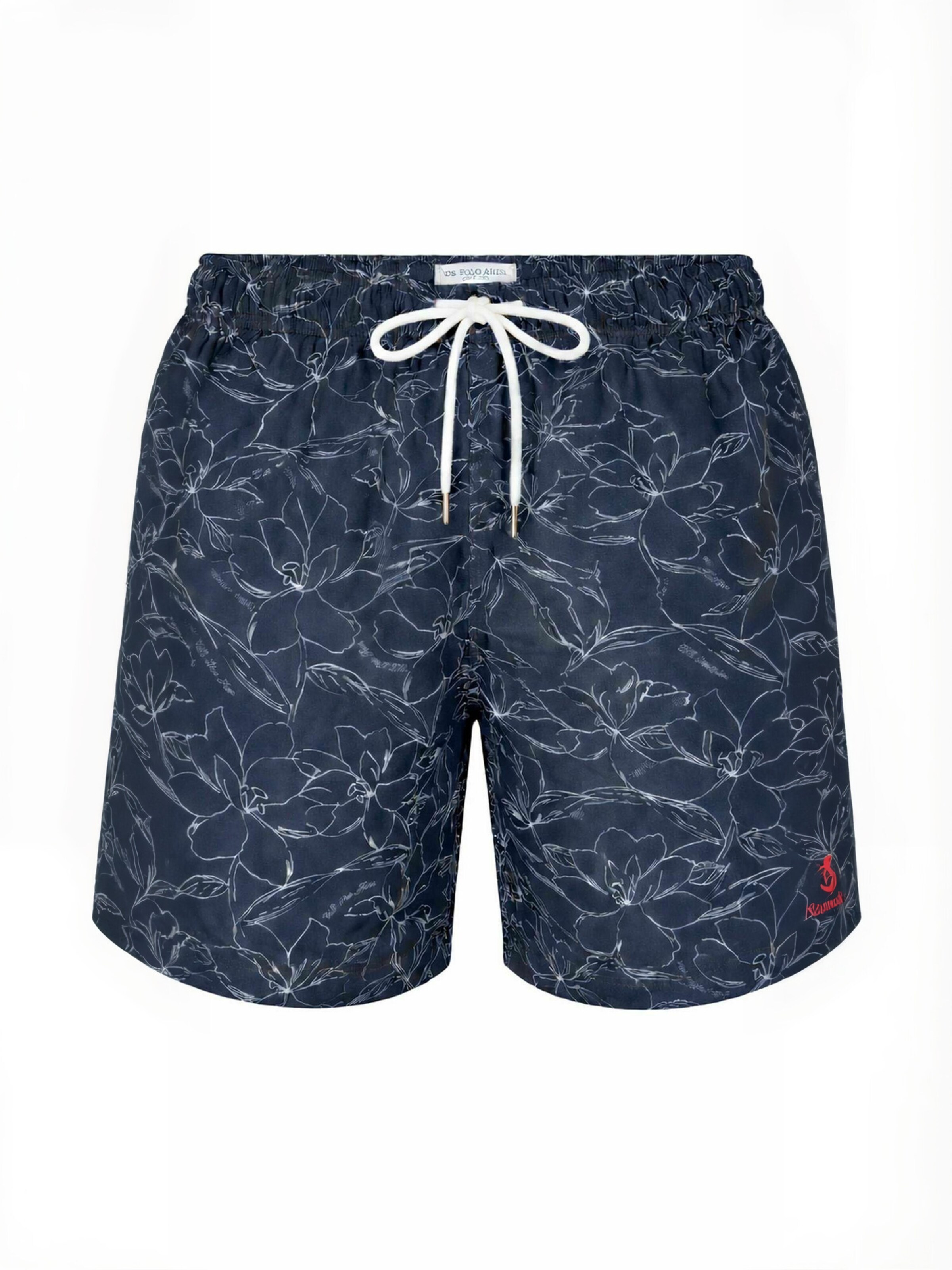 Șorturi de baie ' UMCaine ' de la U.S. POLO ASSN. pe albastru: față