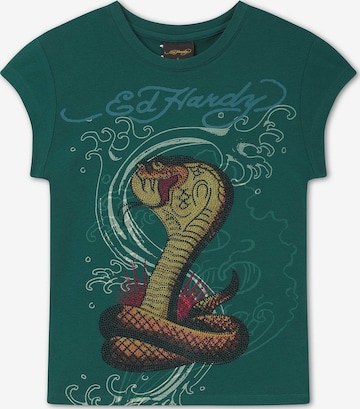 Maglietta di Ed Hardy in blu: frontale