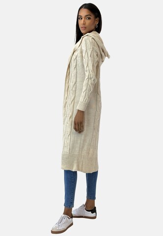 Elara Gebreide mantel in Beige