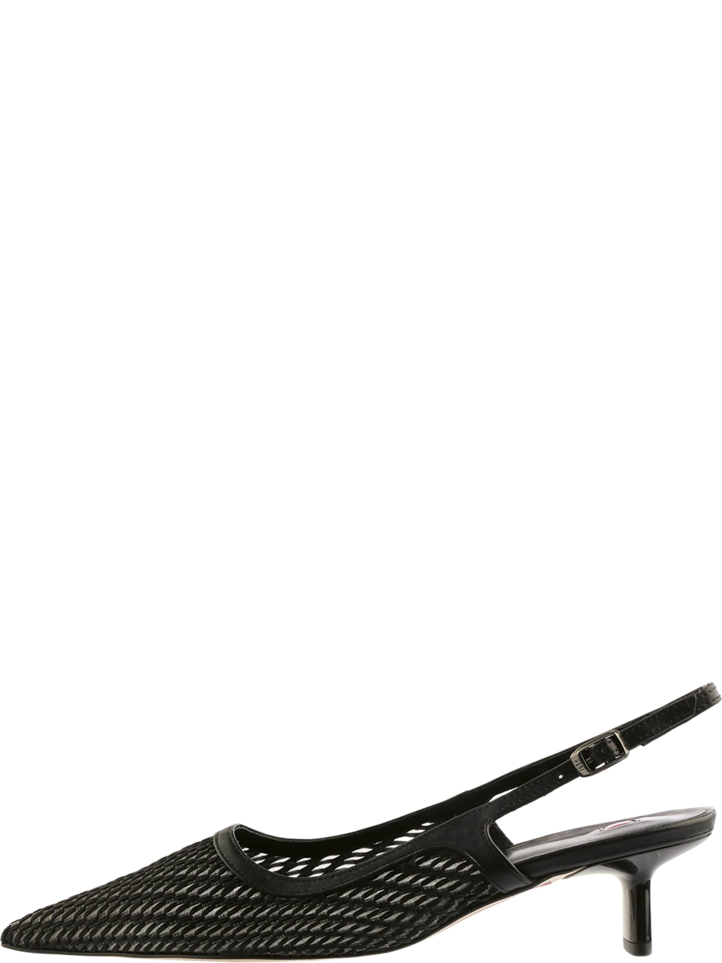 Högl Slingpump ' FERGIE ' in Schwarz: Vorderseite