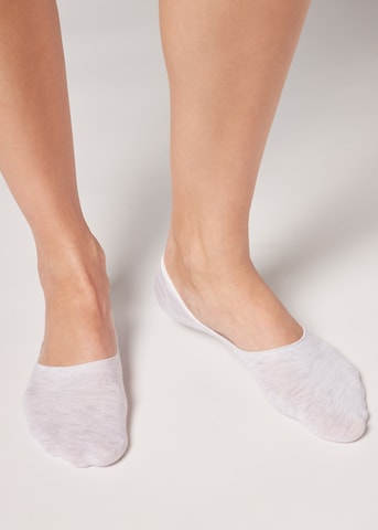 CALZEDONIA Ankle Socks in Grey: front