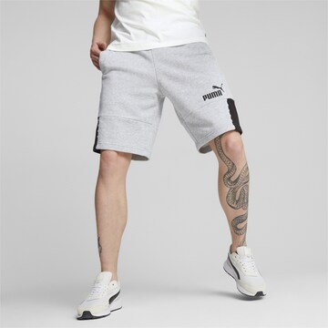 PUMA Regular Спортен панталон в сиво: отпред