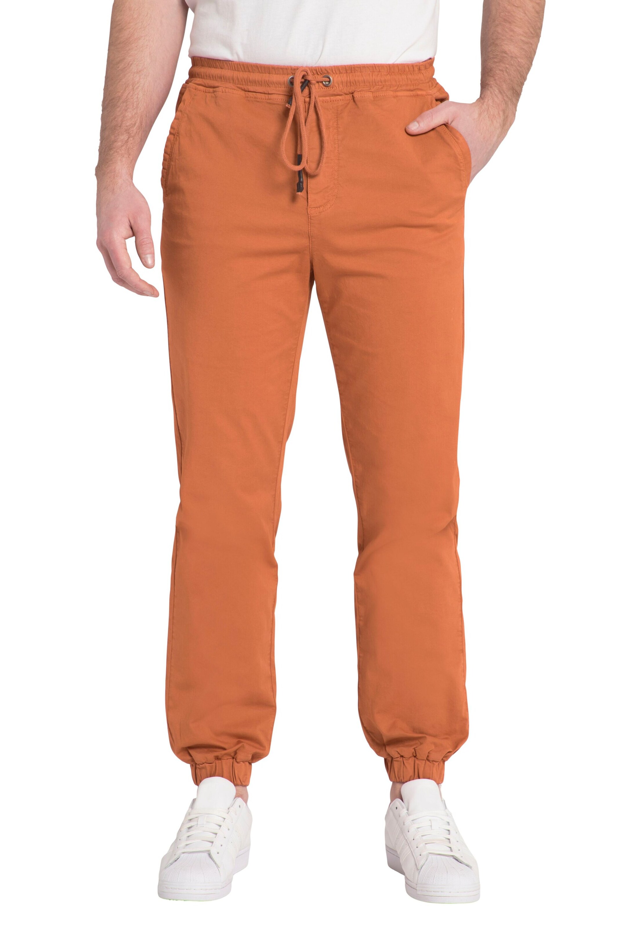 JP1880 Loosefit Broek in Oranje: voorkant