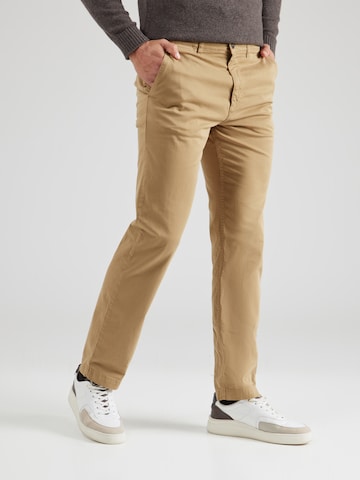 regular Pantaloni chino di BOSS in beige: frontale