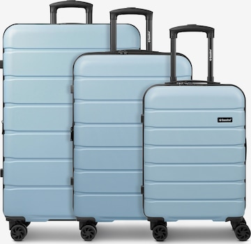 Saxoline Suitcase set 'Miami' in Blue: front