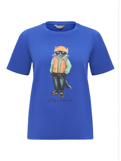 Cat e Lolette Shirt 'Hoodie Cat' in Blue, Item view