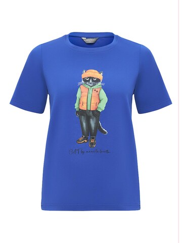Cat e Lolette Shirt 'Hoodie Cat' in Blue: front