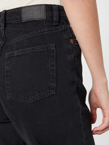 Monki Szeroka nogawka Jeansy w kolorze czarny