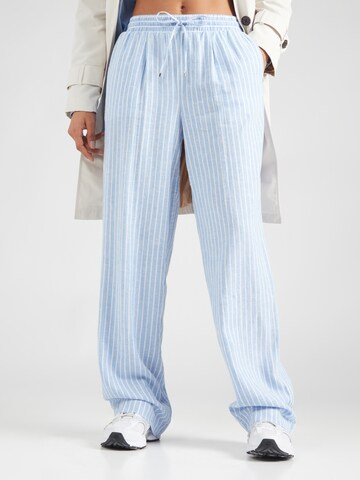 s.Oliver Wide leg Chino trousers in Blue: front