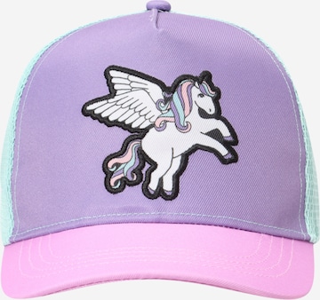 Lindex Hat in Purple: front