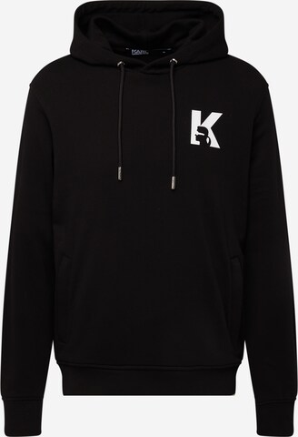 Sweat-shirt Karl Lagerfeld en noir : devant