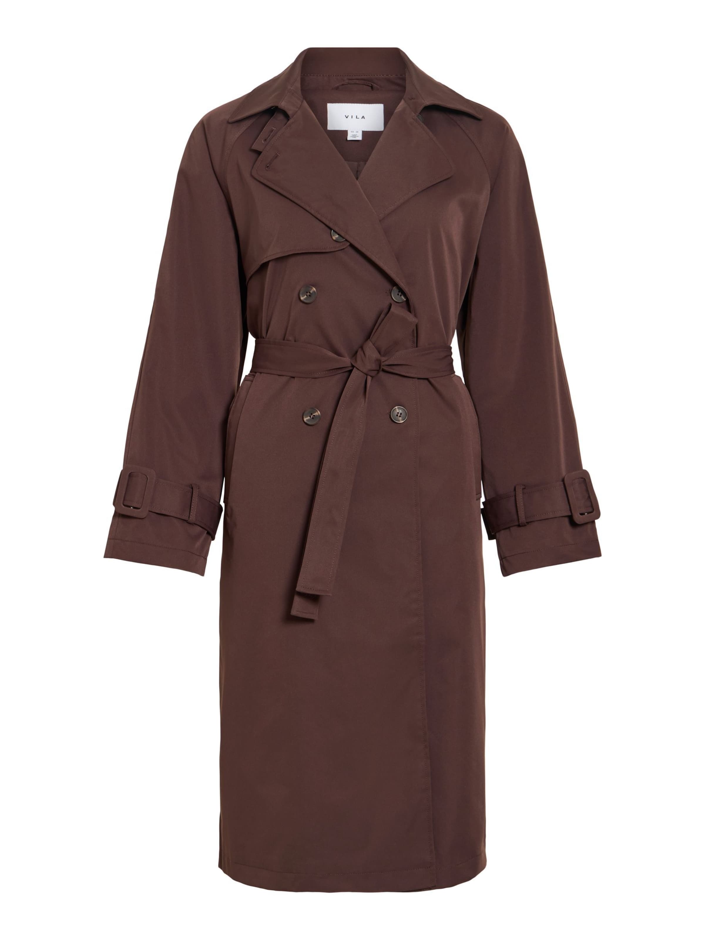 VILA Manteau mi-saison 'VIVian' en marron, Vue avec produit