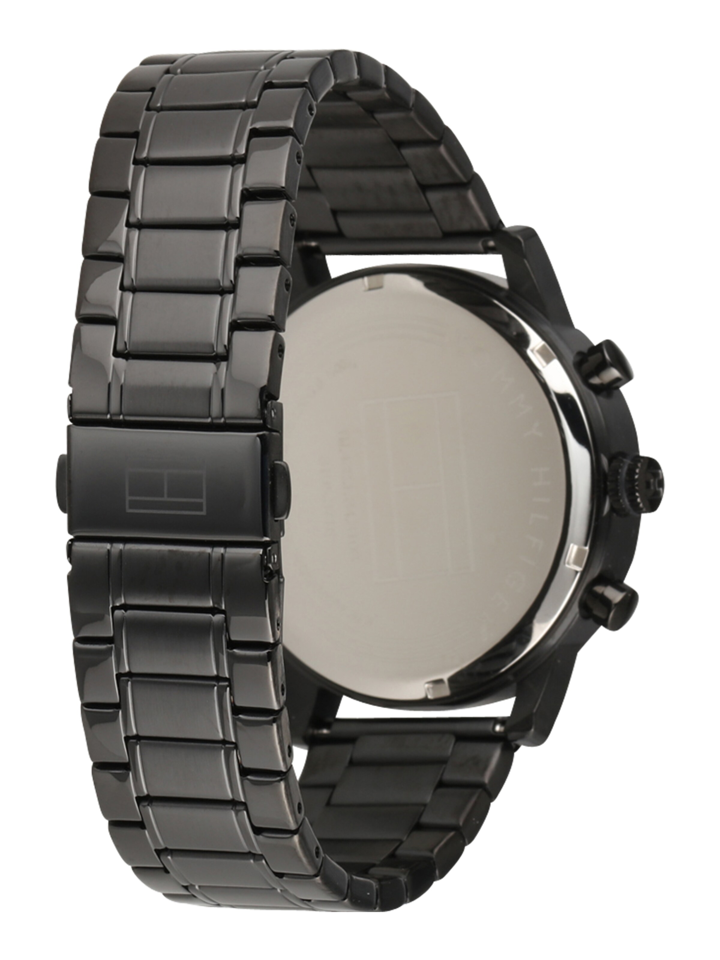 TOMMY HILFIGER Аналогов часовник в черно