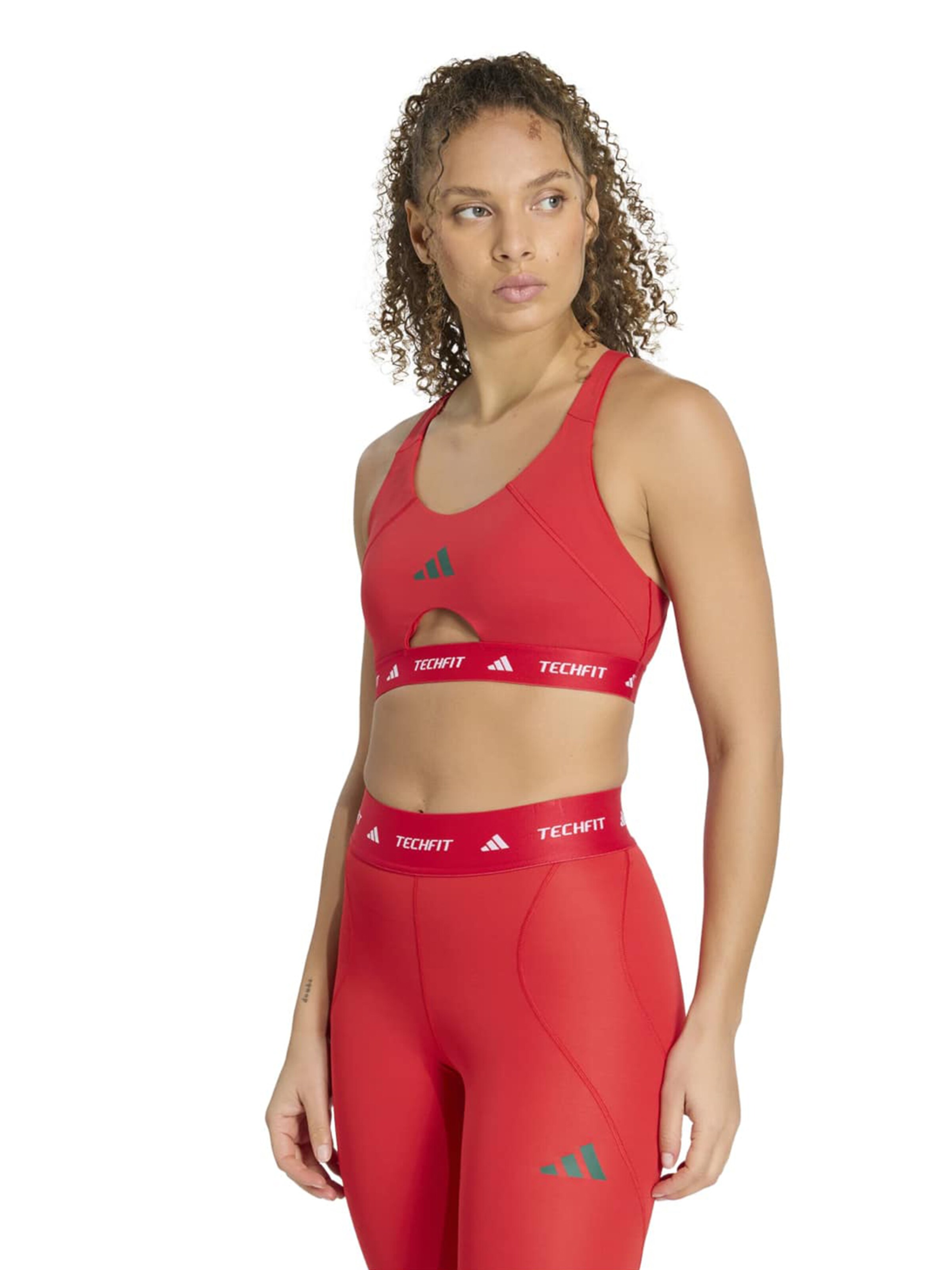 ADIDAS PERFORMANCE Bustier Sport-BH in Rot: Vorderseite