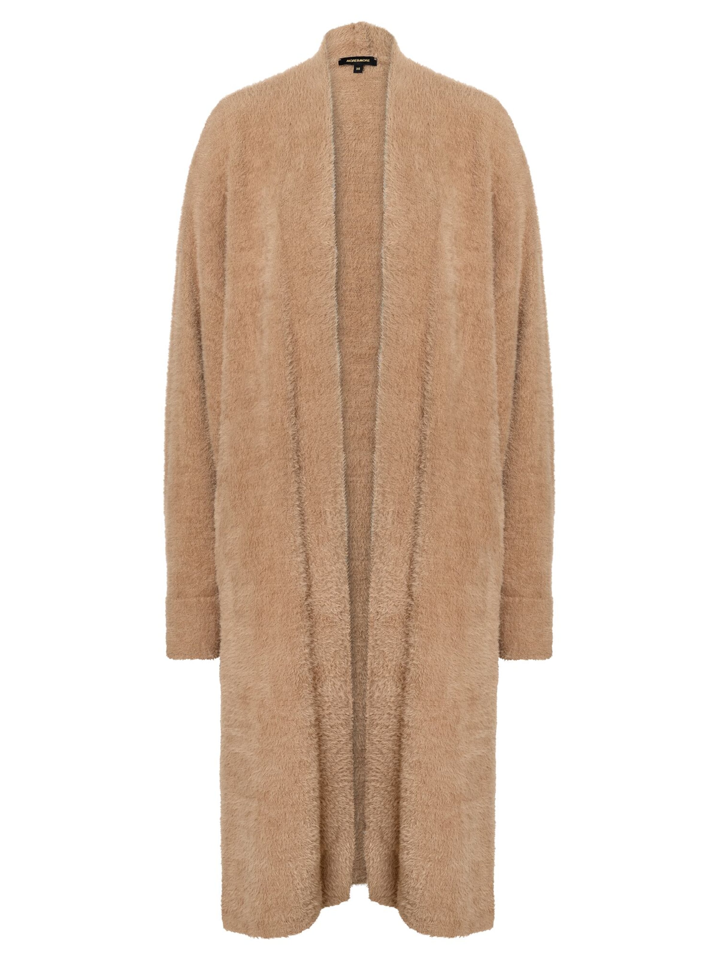 MORE & MORE Strickmantel in Beige: Vorderseite