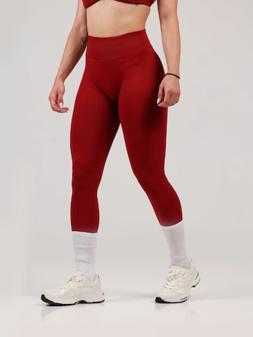 neverover Flared Leggings in Red: front