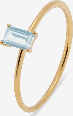 CHRIST Ring in Blau: Vorderseite