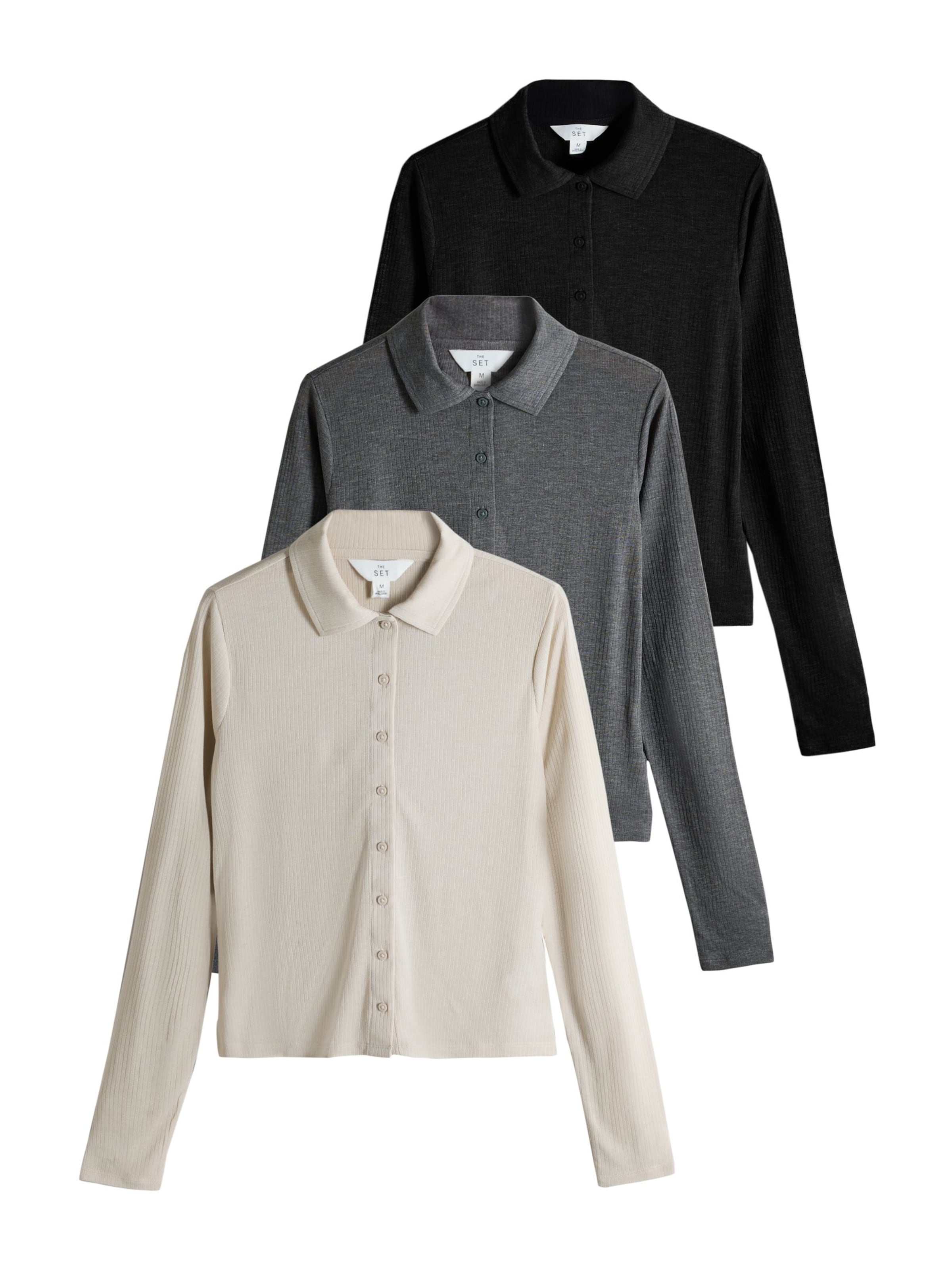 The Set Blouse in Gemengde kleuren: voorkant