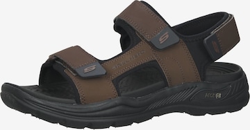 SKECHERS Sandals in Brown: front