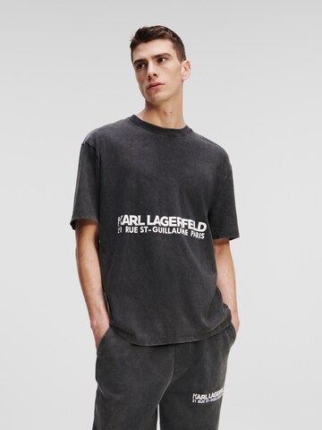 Karl Lagerfeld - Camiseta en negro: frente