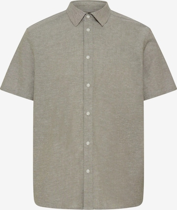 BLEND - Ajuste regular Camisa ' BHAban Slub Linen Mix ' en verde: frente