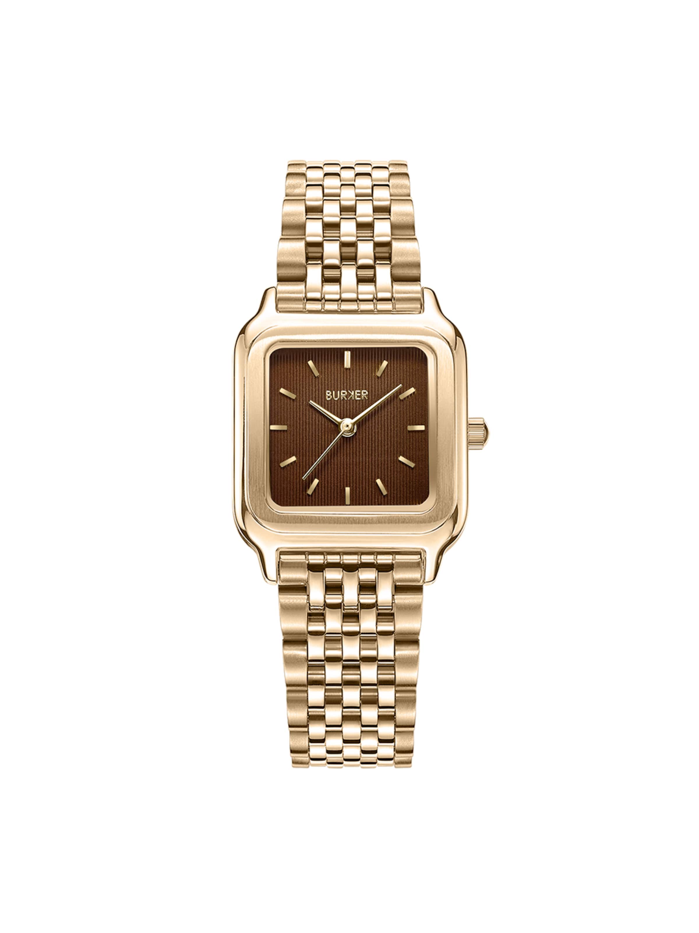 BURKER Watches - Reloj analógico 'Macy Gold Brown' en oro: frente
