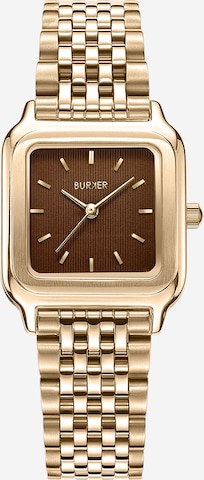 Montre à affichage analogique 'Macy Gold Brown' BURKER Watches en or : devant