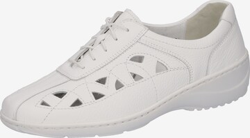 WALDLÄUFER Lace-Up Shoes in White: front