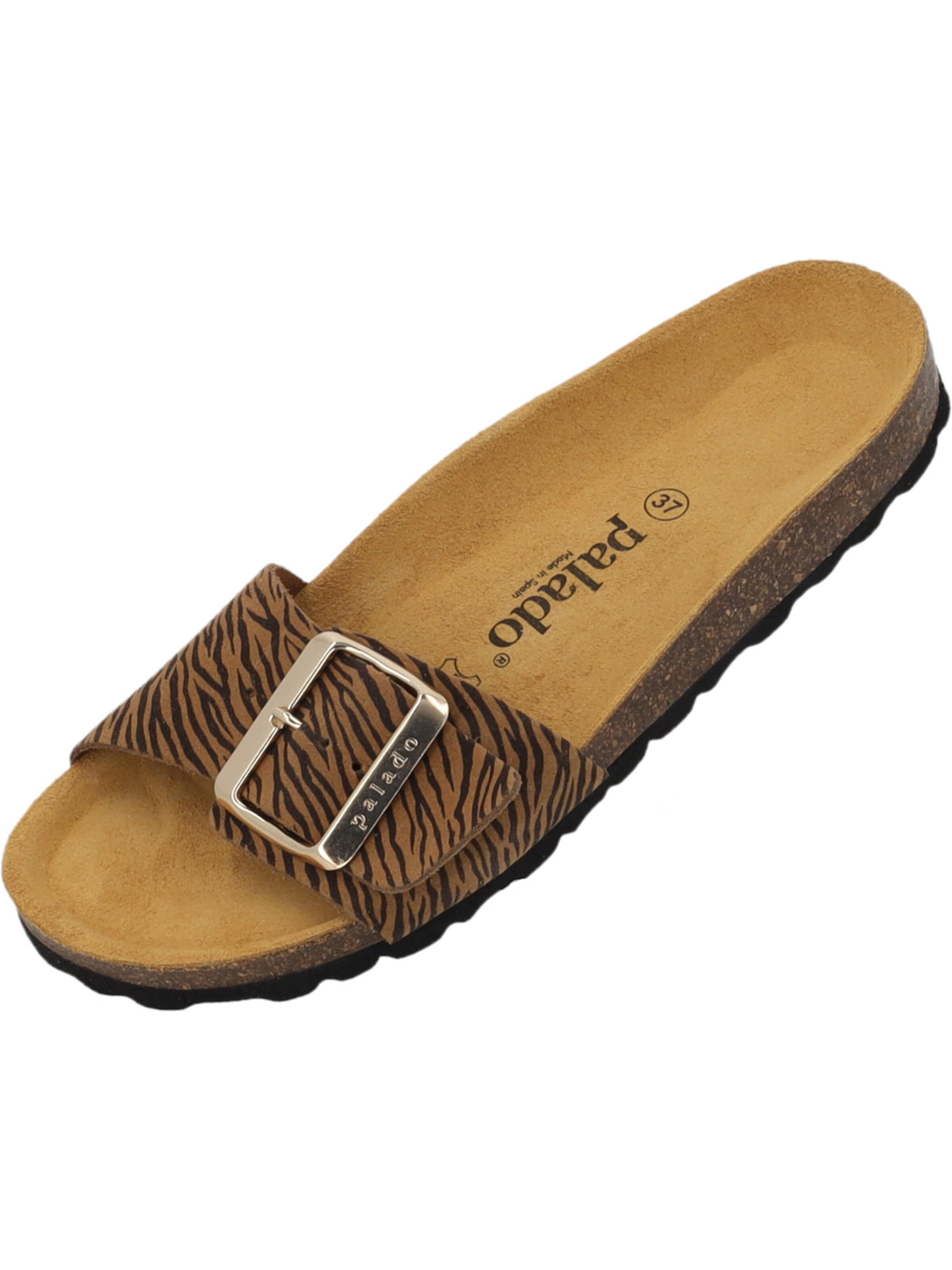 Palado Pantolette 'Malta'‌‌‌‌‌ in Braun: Vorderseite