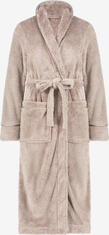 Hunkemöller Long Bathrobe in Beige: front