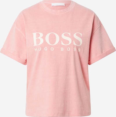 BOSS Casual T-shirt 'Evina' i ljusrosa / vit, Produktvy
