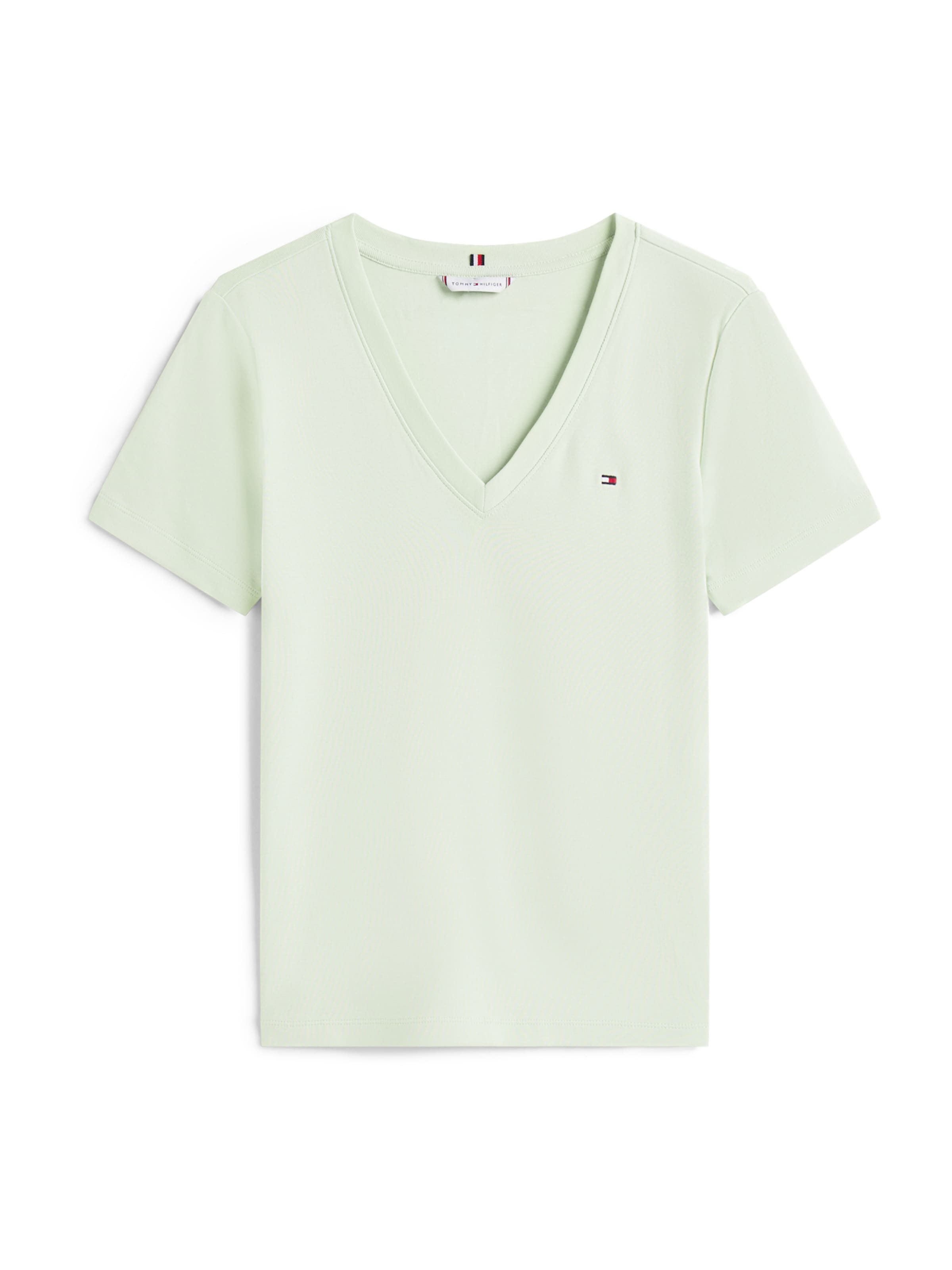 TOMMY HILFIGER T-shirt en vert pastel, Vue avec produit