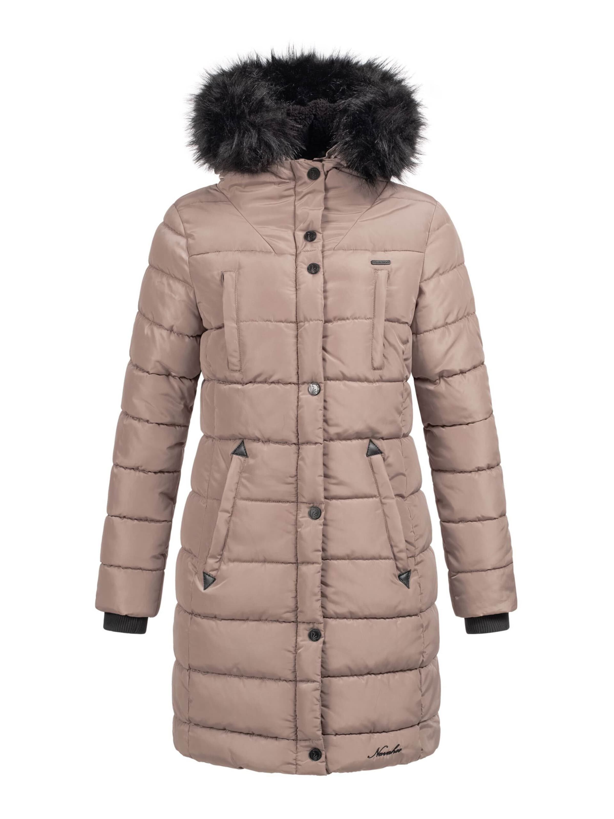 NAVAHOO Wintermantel in Grijs: voorkant