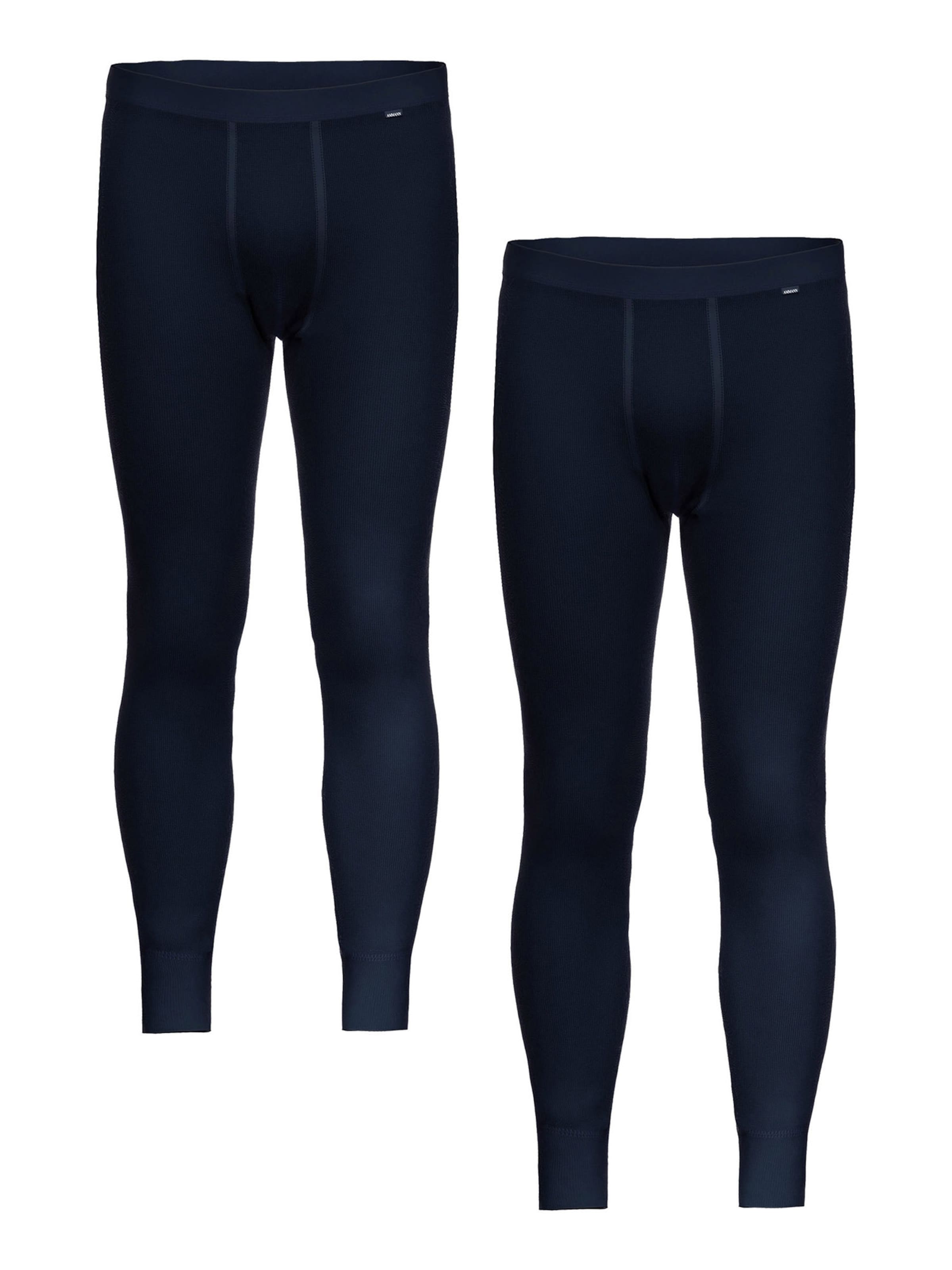 Ammann Lange onderbroek ' 300 Feinripp ' in Blauw: voorkant