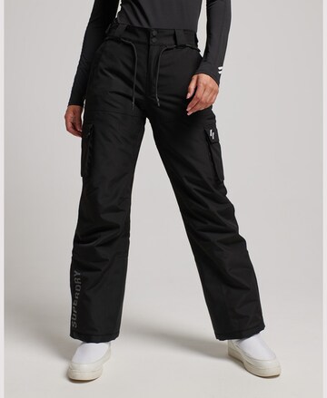 Superdry Regular Workout Pants 'Ultimate Rescue' in Black: front