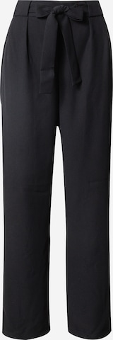 PIECES Regular Pleat-front trousers 'NOLDANA' in Black: front