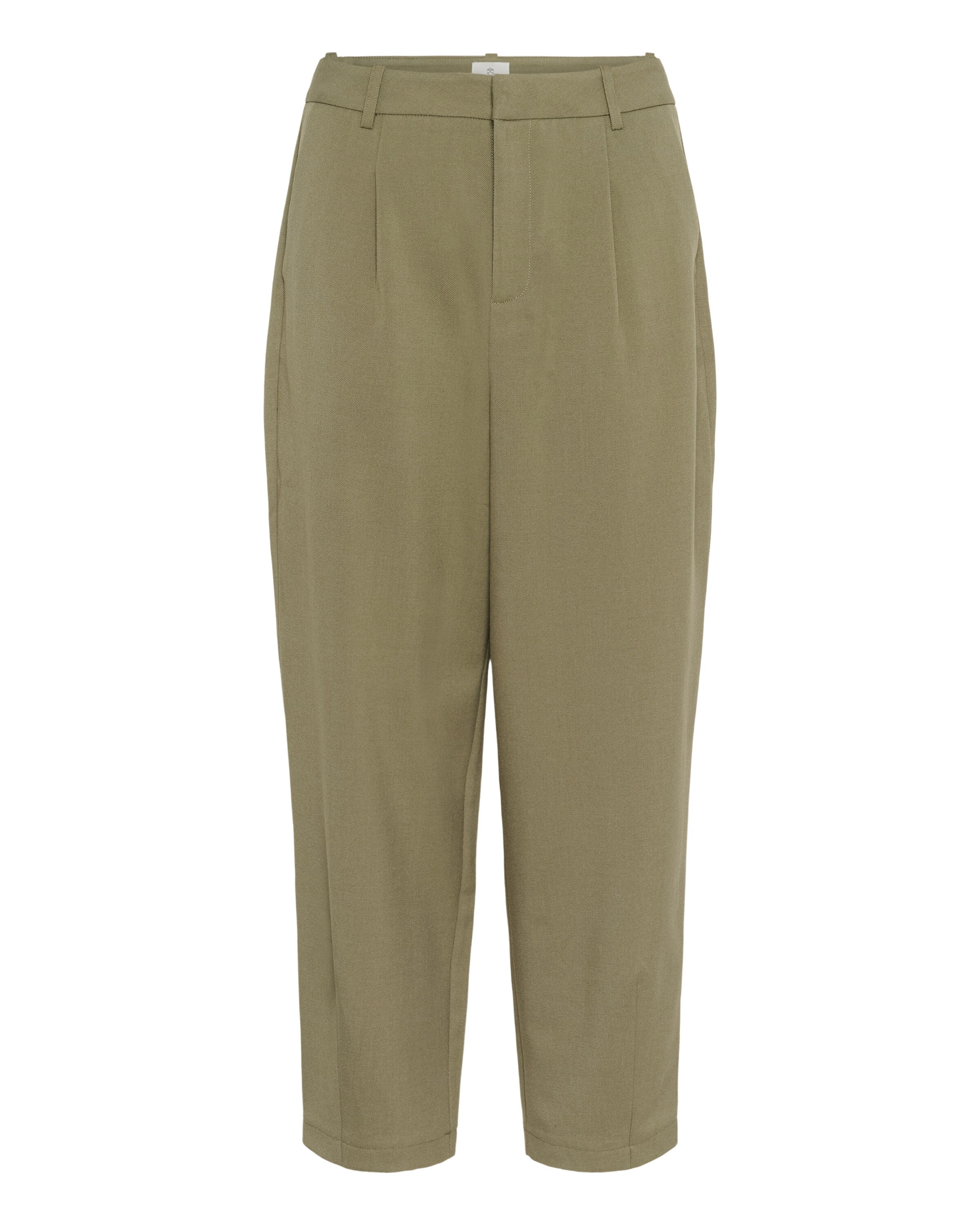 Kaffe Tapered Hose 'Merle' in Grün: Vorderseite