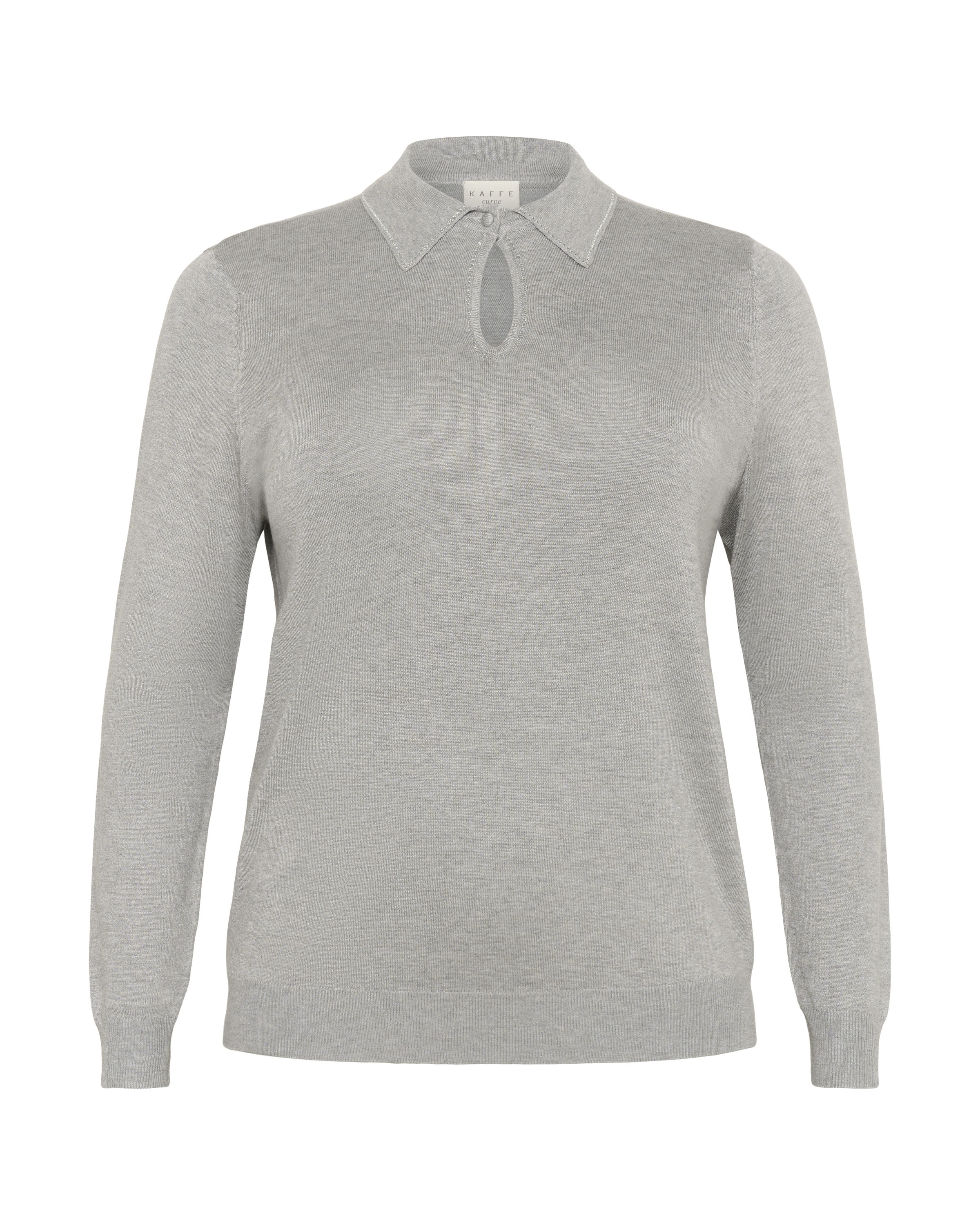 KAFFE CURVE Pullover 'KCjanna' i grå: forside