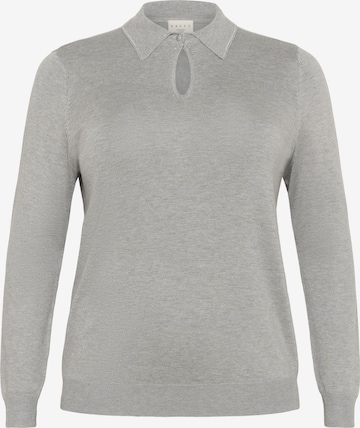Pull-over 'KCjanna' KAFFE CURVE en gris : devant