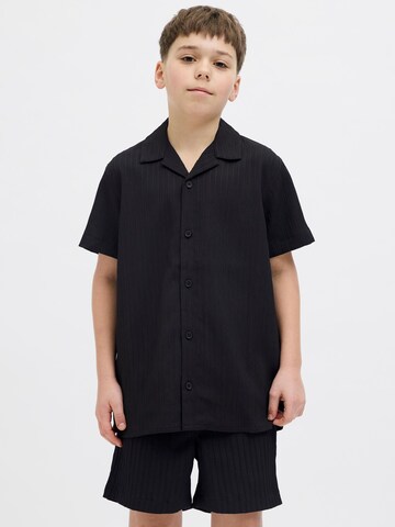 Jack & Jones Junior - Ajuste regular Camisa en negro: frente