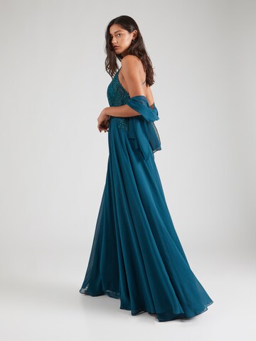 mascara Evening Dress in Blue