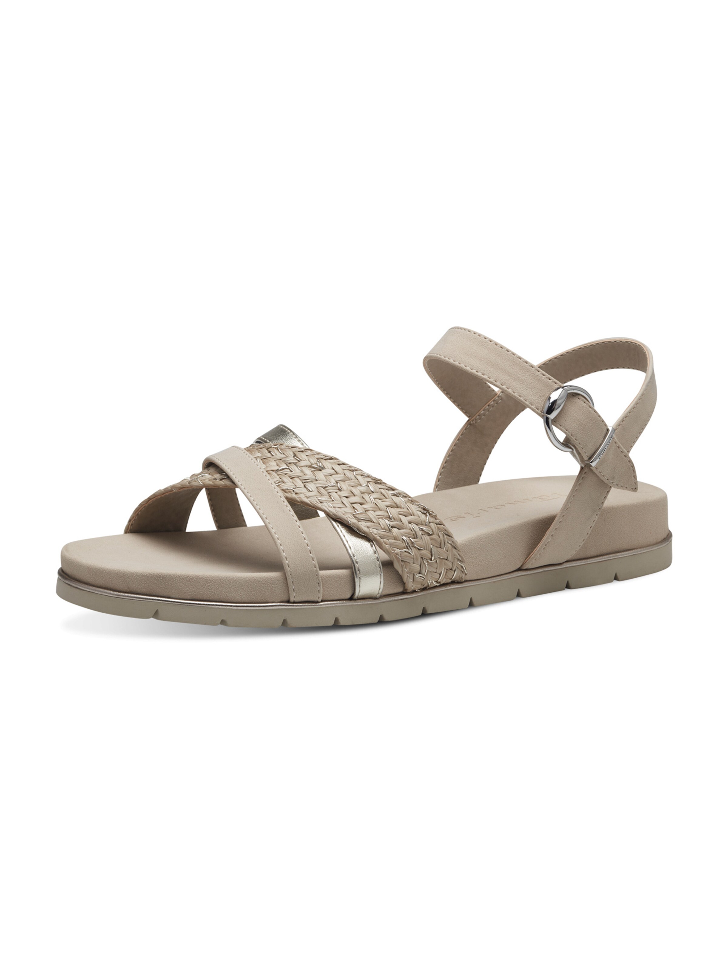Tamaris Sandaal in Beige: voorkant