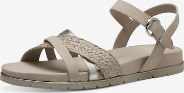 TAMARIS Strap sandal in Beige: front