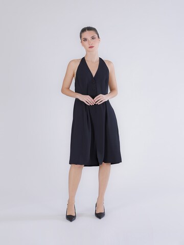 CAFè NOIR Jurk in Zwart: voorkant