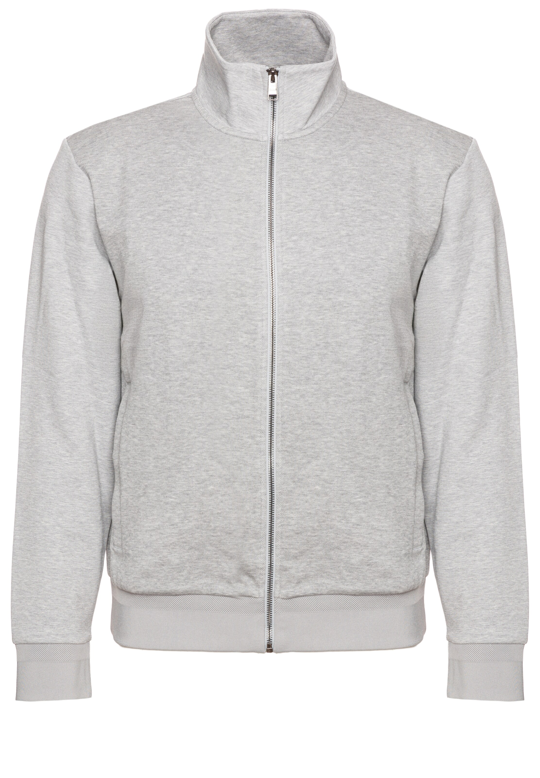 BOSS Sweatjacke 'Shepherd' in Grau: Vorderseite