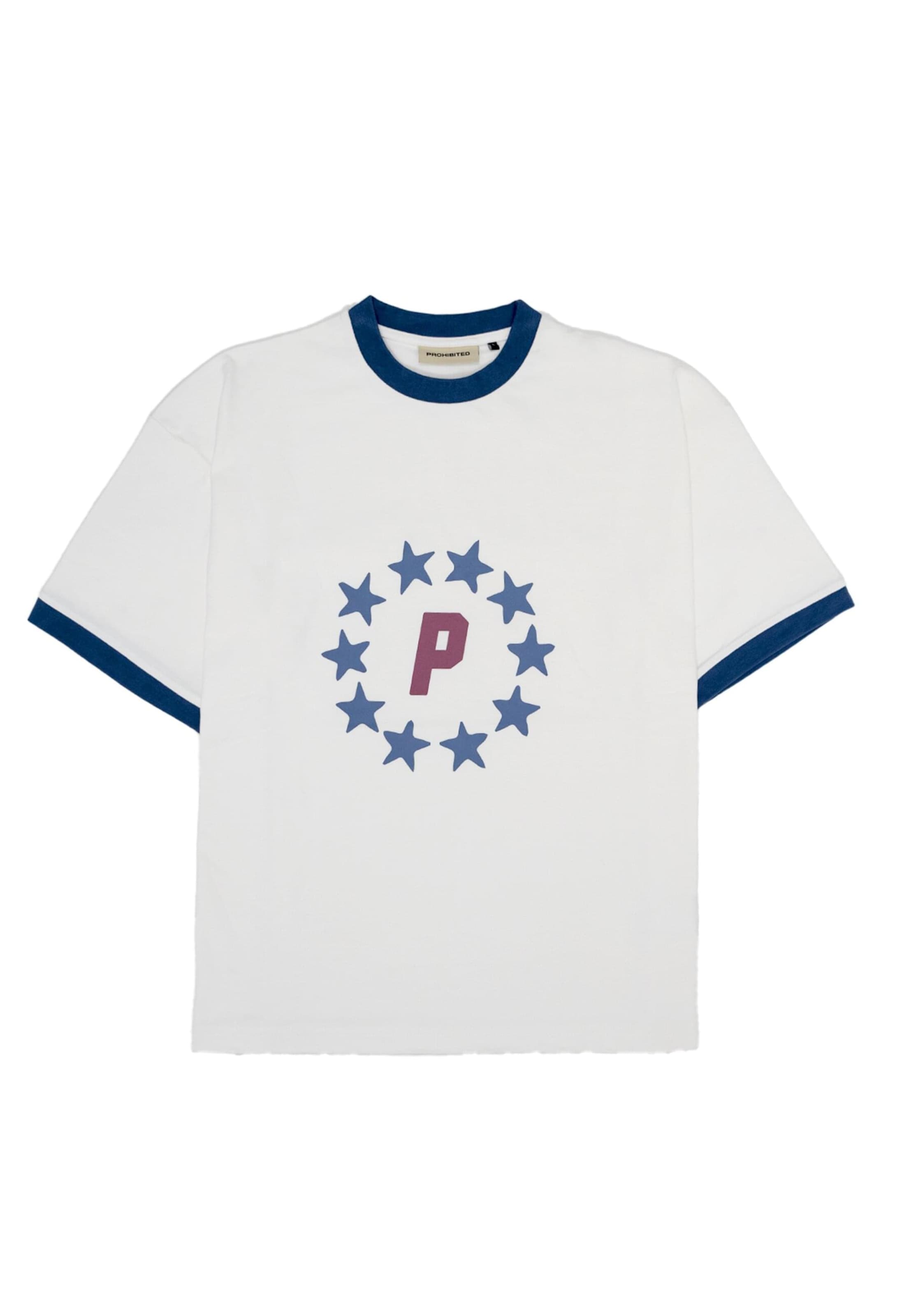 Prohibited Футболка 'Stars Contrast' в Белый: спереди