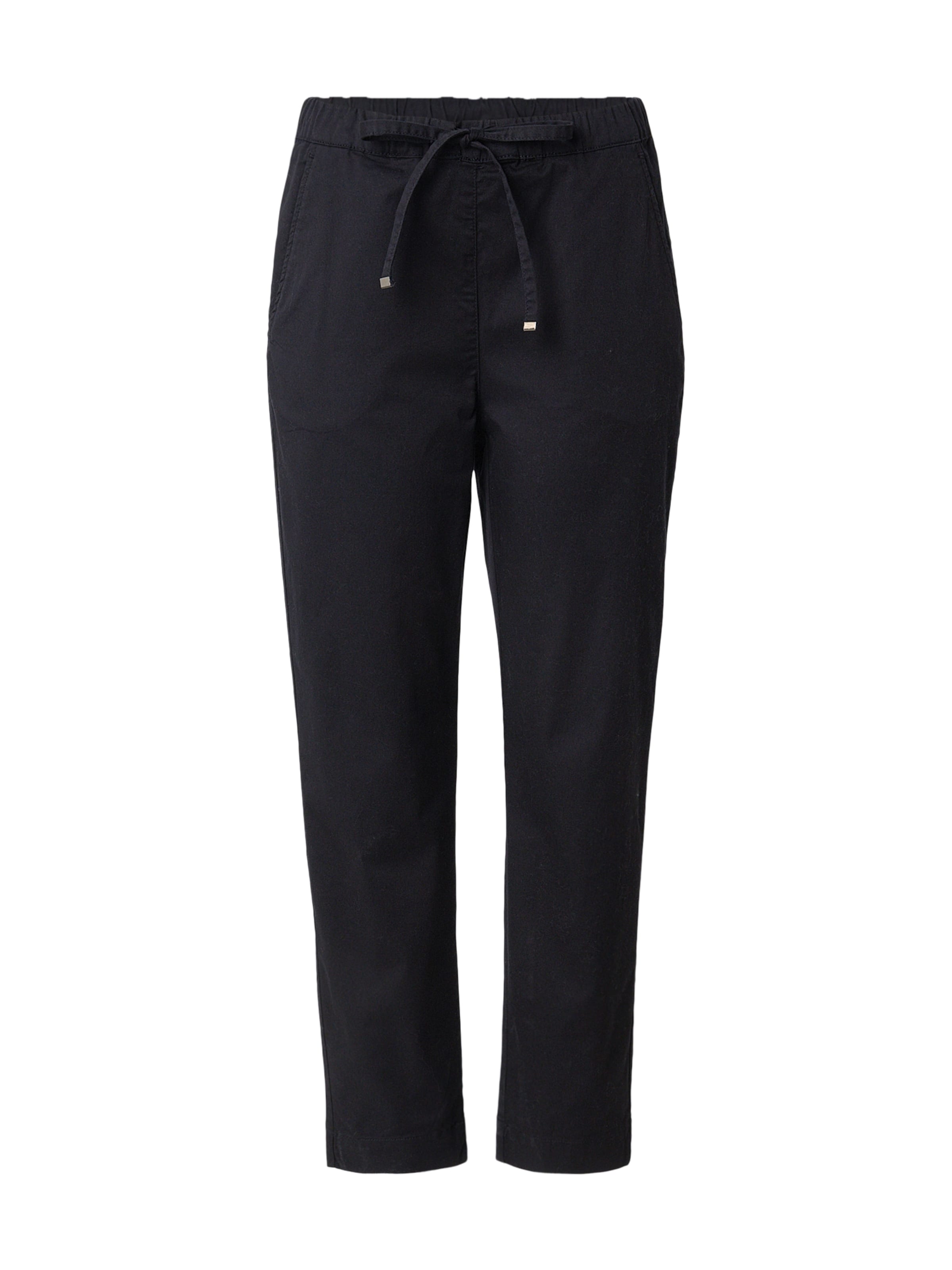 MM by Max Mara Regular Trousers 'LMARA' in Black: front
