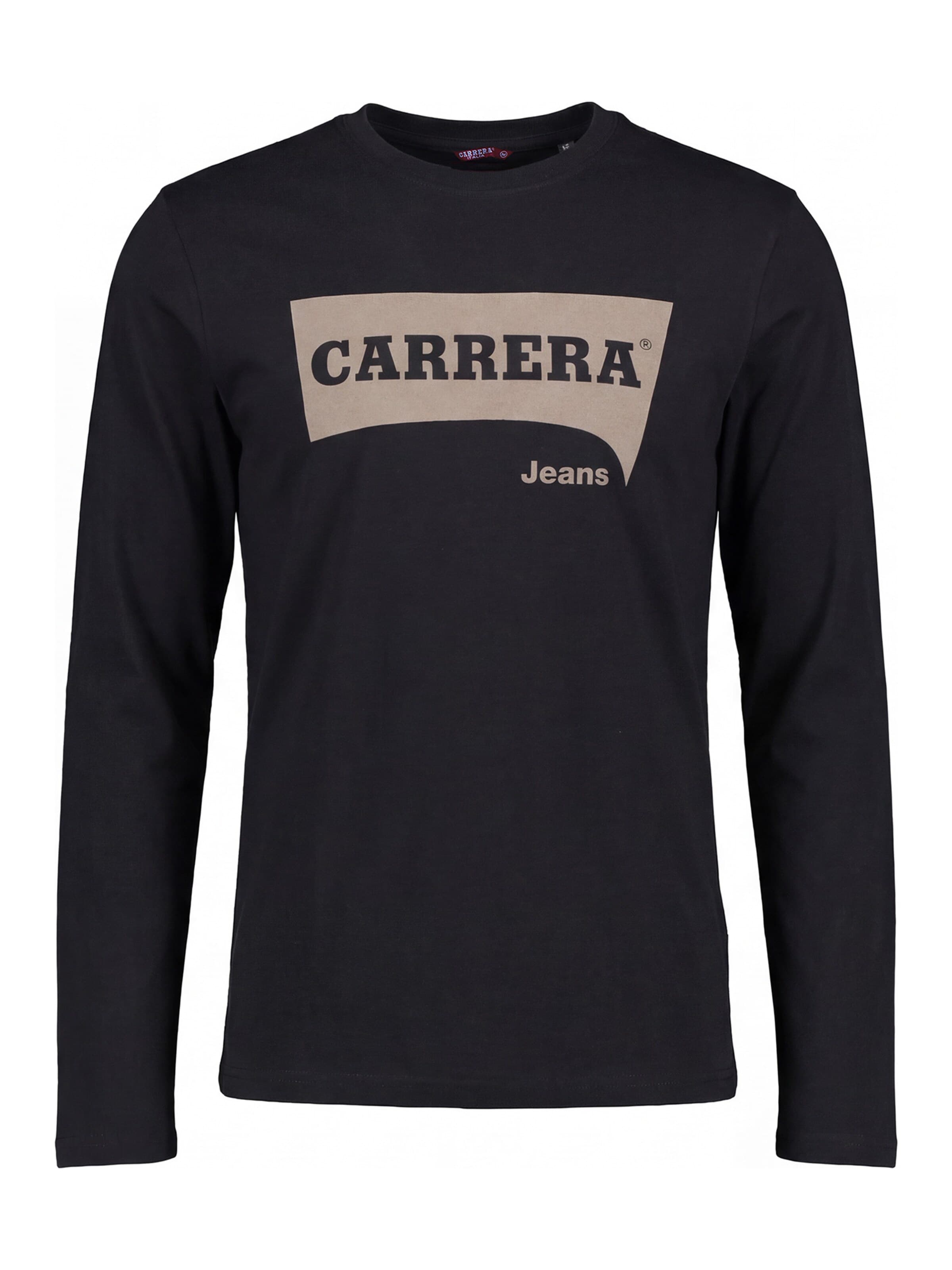 Carrera Jeans Shirt 'Logo Print' in Black: front