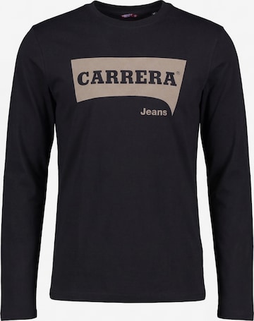 Carrera Jeans Shirt 'Logo Print' in Black: front